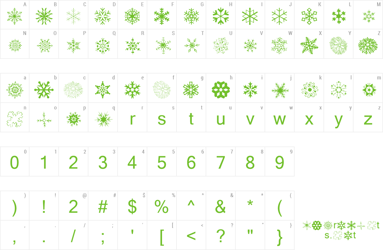 Font KR Kinda Flakey preview